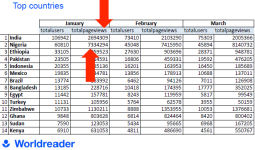 BiNu Worldreader Statistics