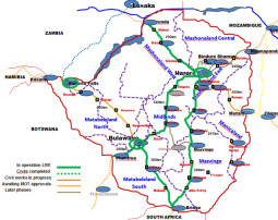 Broadband in Zimbabwe: The Liquid Telecom fibre network map (July 2013)