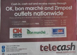 Telecash moving on, now advertising Agents that can’t be “ruffled” by Econet