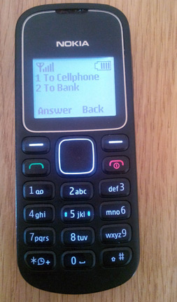 Telecel ZIPIT menu - a Telecel subscriber can send money from their bank acocunt to any cellphone