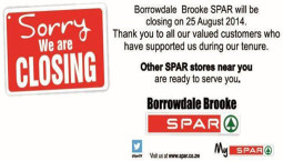 Dear Borrowdale Brooke SPAR…now that you’ve closed…