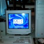 A Gateway 2000 desktop running Windows 98 and Office 97