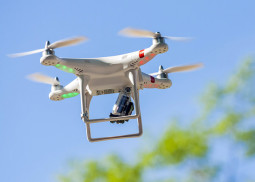 A drone in flight