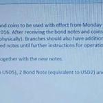 [Another Leak] Internal Bank communication on Bond Notes, they already have them, expect your November salary in Bond!