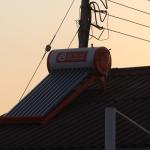 Geyser on roof, electricity pole, import Ministry of Energy, solar geysers