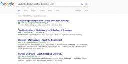 Google search, best university for ICT in Zimbabwe