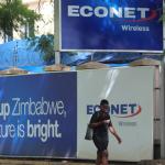 Econet Connected Car Econet sign, woman on phone, data bundle price