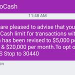 Increase in Ecocash transaction limit