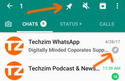 Now you can pin WhatsApp conversations to the top