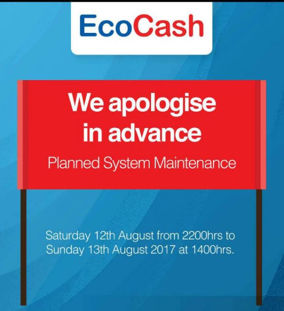 EcoCash Maintenance