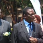 Emmerson Mnangagwa with Supa Mandiwanzira