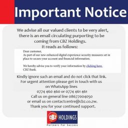 CBZ Important Notice