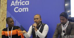 Chika Uwazie, Dinesh Patel, and Zachariah George at AfricaCom 2017 talking about startup funding at AfricaCom