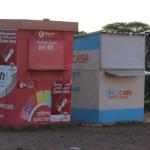 Telecash and Ecocash booths