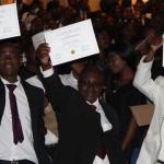 Muzinda Hub Graduates raising their certificates