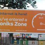 ZOL Fibroniks billboard Twitter TelOne, LTE cities