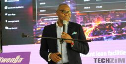 Steward Bank CEO, Lance Mambondiani at the launch of Kwenga