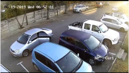 Caught On Camera: Guy Smashing Windows And Stealing From Parked Cars