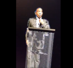 Watch: South Africa’s President Delivering A Speech Via Hologram