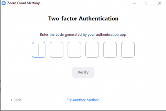 zoom two-factor authentication