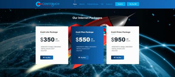 Contitouch - A local ISP banking on their unshared ...