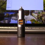 BaseUS car charger. It’s 120W and doesn’t sacrifice the lighter. The best of both worlds