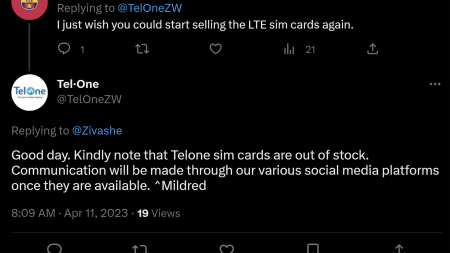 Why you can’t buy a TelOne Blaze LTE sim card right now