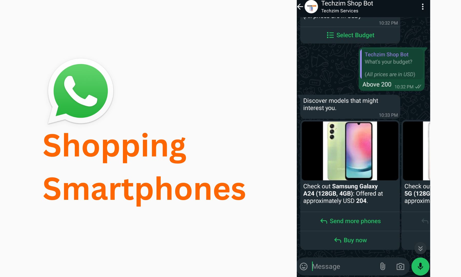 Introducing: New Techzim Smartphone Shopping Bot on WhatsApp