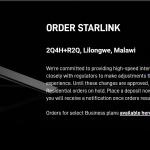 Starlink in Malawi