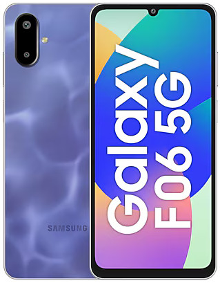 Samsung Galaxy F06 5G, Front and Back, Violet