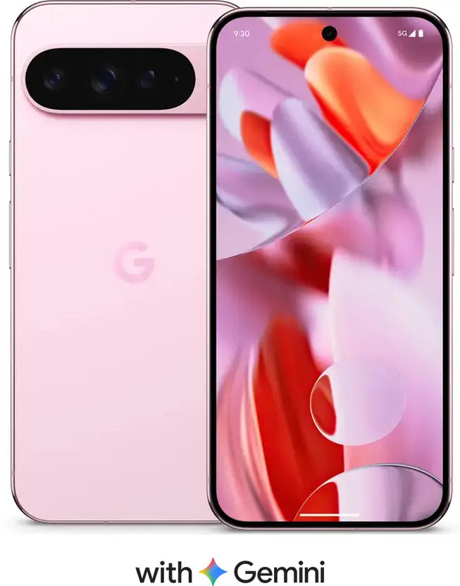 Google Pixel 9 Pro XL Front and Back Rose Quartz
