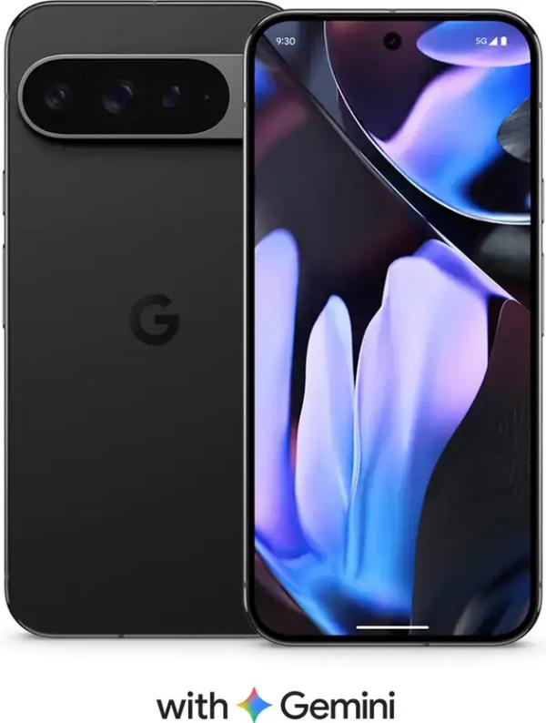 Google Pixel 9 Pro XL Front and Back Obsidian