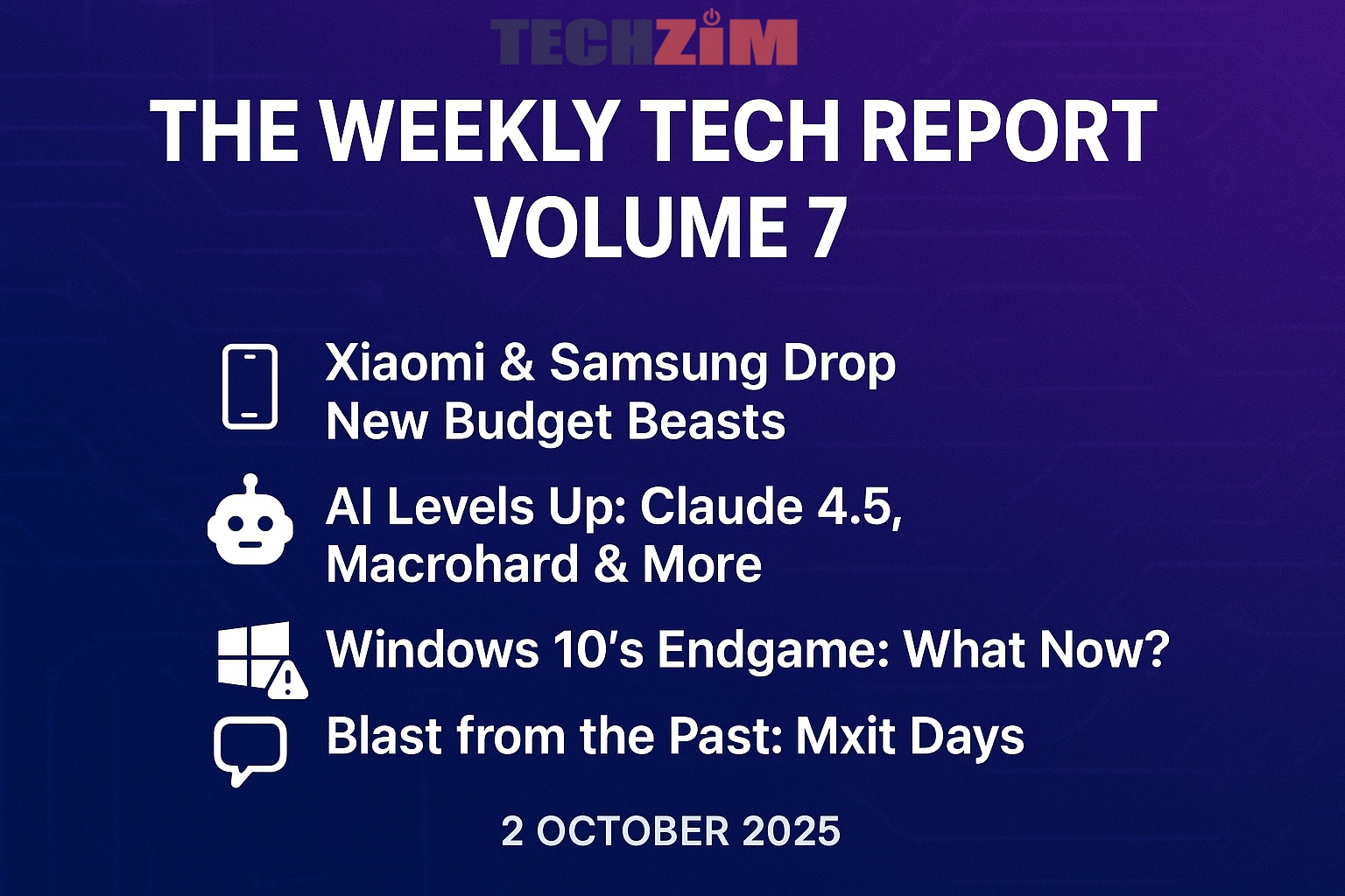 The Weekly Tech Report: Volume 7 (2 October 2025)