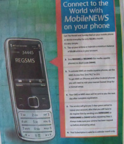 Herald’s sms service leaves rival’s in the dust