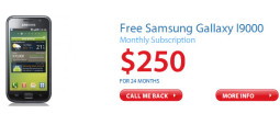 ‘Free’ Samsung Galaxy I9000 available at Econet for US $6,000 over 2 years