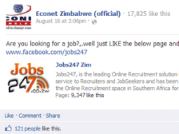 Econet Zim Fake Page