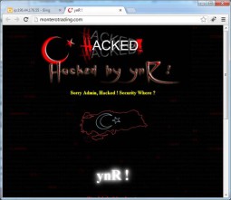 hacked website