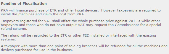 Kenya Fiscal Devices Funding