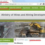 Ministry of Mines and Mining Development website