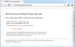 South African Government Social Development Website screenshot