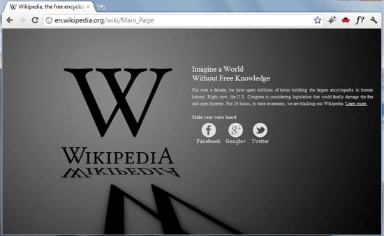 Wikipedia Blackout