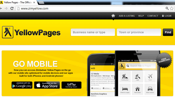 New yellow pages site launched, & it comes with iOS & Android apps ...