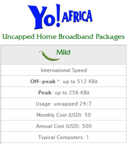 YoAfrica drops broadband internet price to $50 uncapped